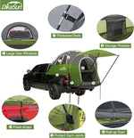 5.5-6.7ft Pickup Truck Bed Tent with Awning | Green