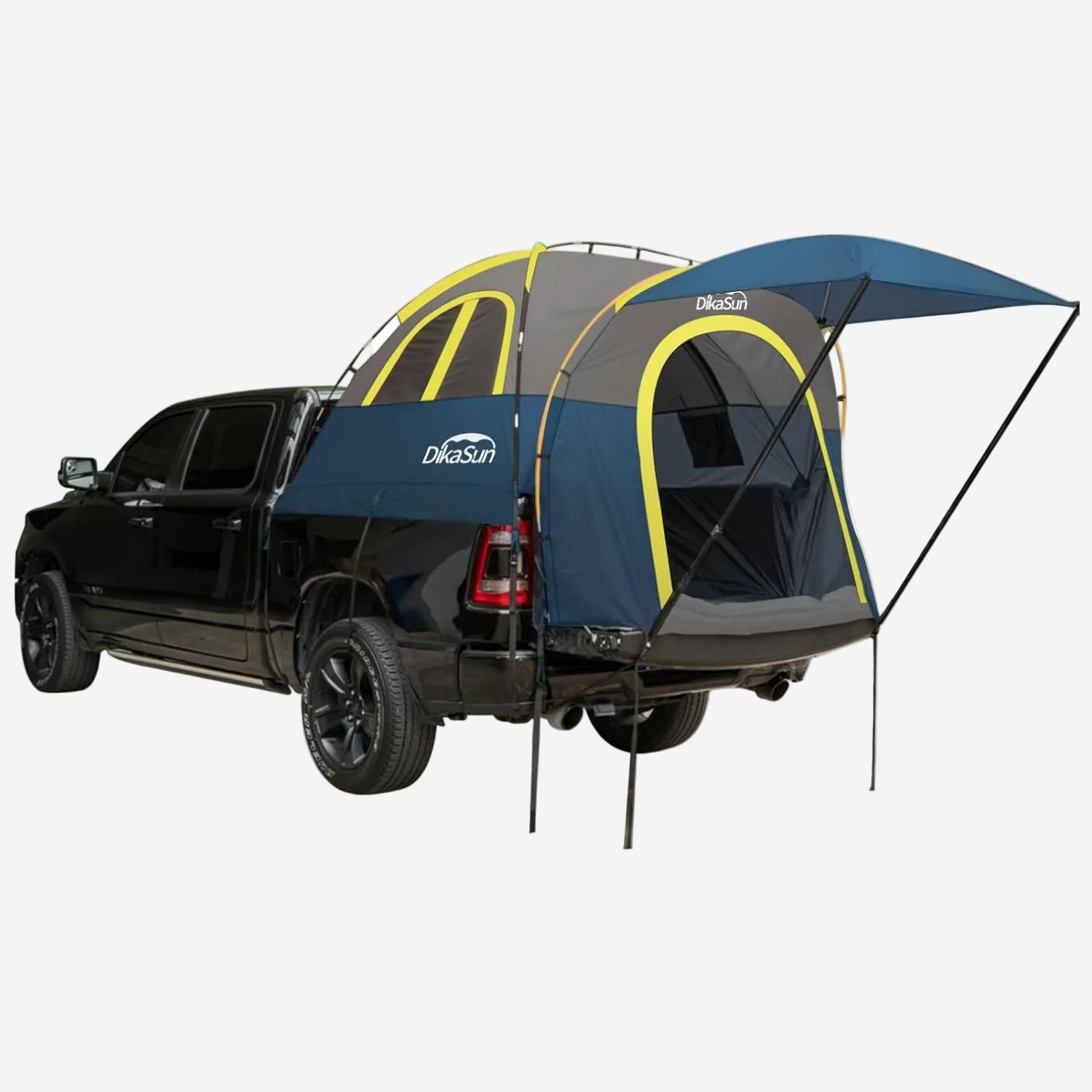 5.5-6.7ft Pickup Truck Bed Tent with Awning | Navy