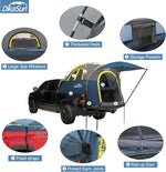 5.5-6.7ft Pickup Truck Bed Tent with Awning | Navy