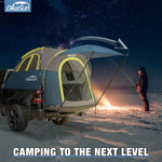 5.5-6.7ft Pickup Truck Bed Tent with Awning | Navy