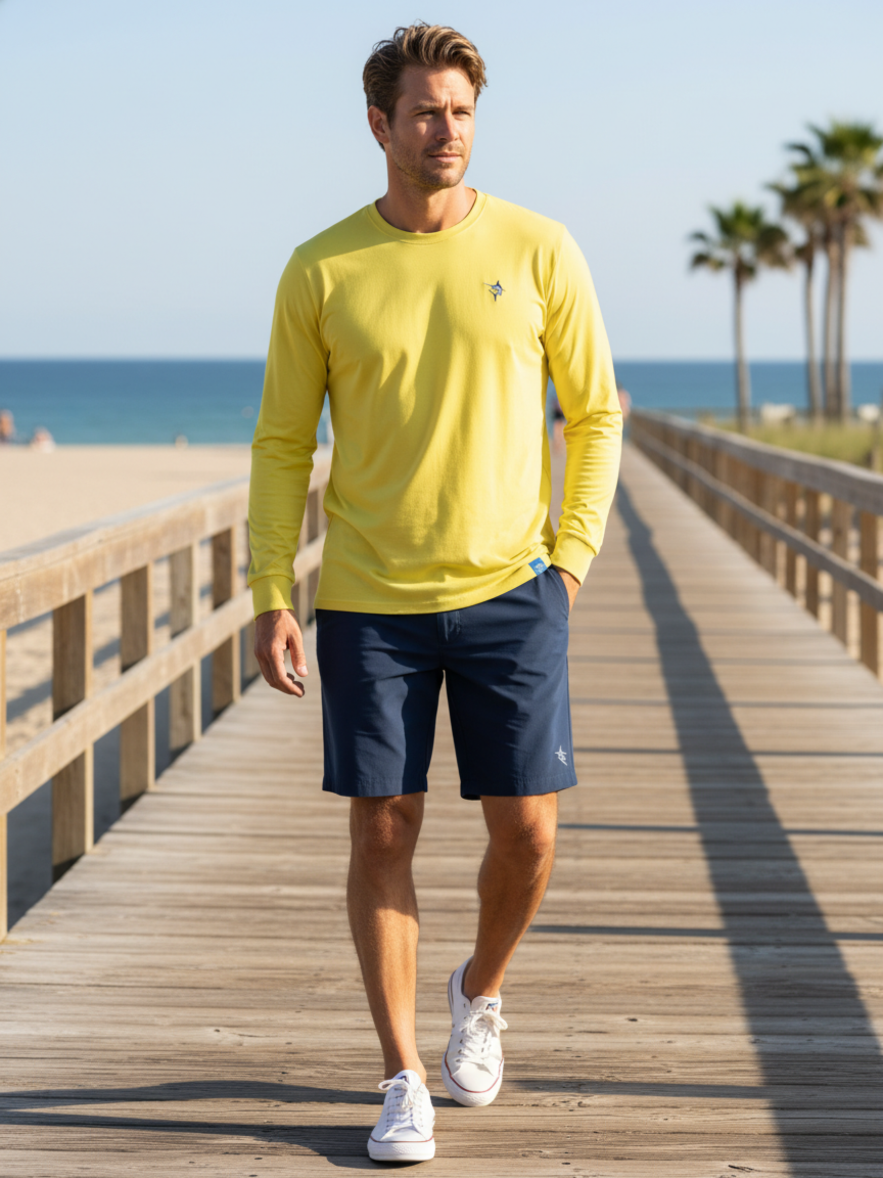 Dockside Performance Long Sleeve | Yellow