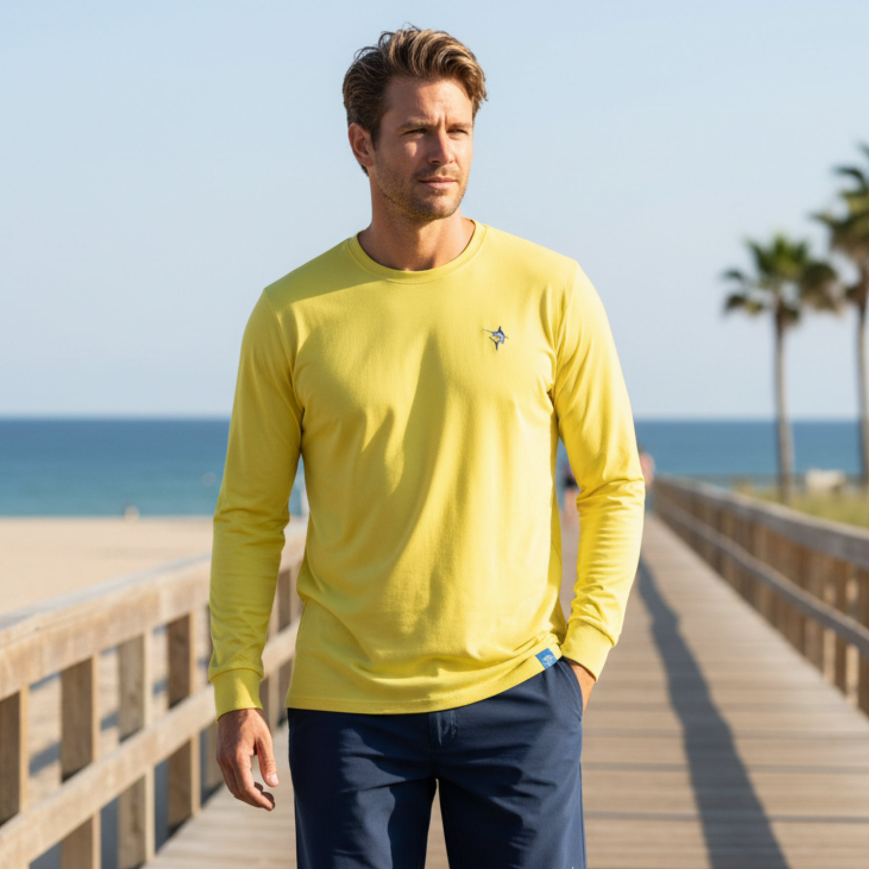 Dockside Performance Long Sleeve | Yellow