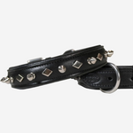 Derby Dog Designer Series USA Leather Spikes and Diamond Padded Dog Collar