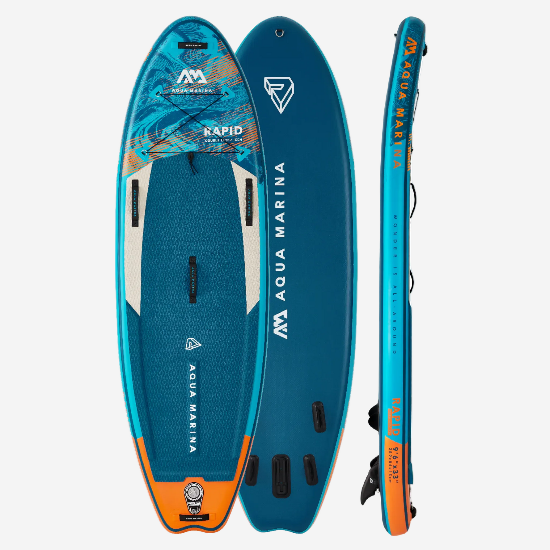 Aqua Marina RAPID 9'6" Inflatable Paddle Board River SUP