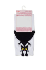 Cotton Socks Conte Classic 233 | Picot "Black Cat"