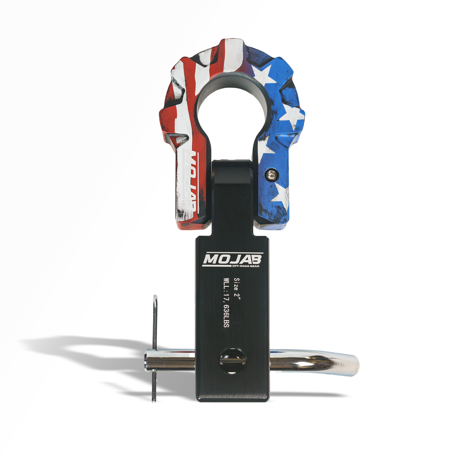 2” Aluminum Hitch Receiver with Aluminum D-Shackle 9T-Ceramic Coated (Lifetime Warranty)
