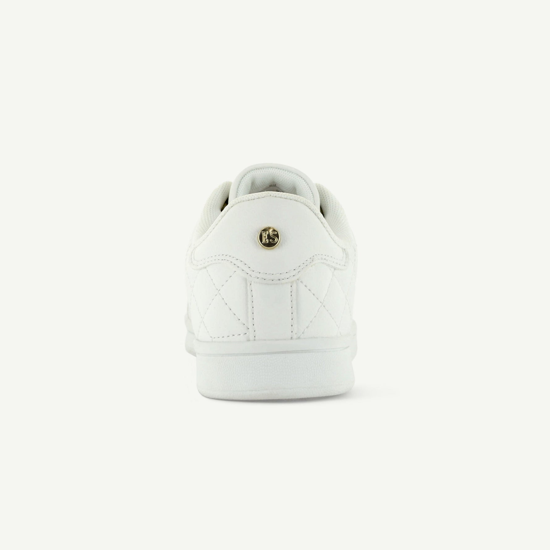 Voltaire Quilted Court Shoe | White
