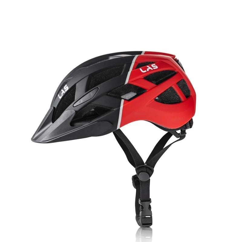 LAS Enigma Cycling Helmet | Matte Black/Red