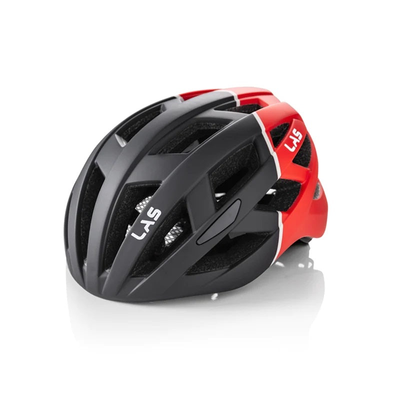 LAS Enigma Cycling Helmet | Matte Black/Red