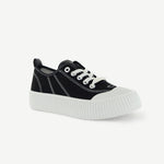 Court Royale Vulcanized Court Shoe | Black/White