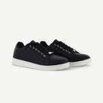 Voltaire Quilted Court Shoe | Black