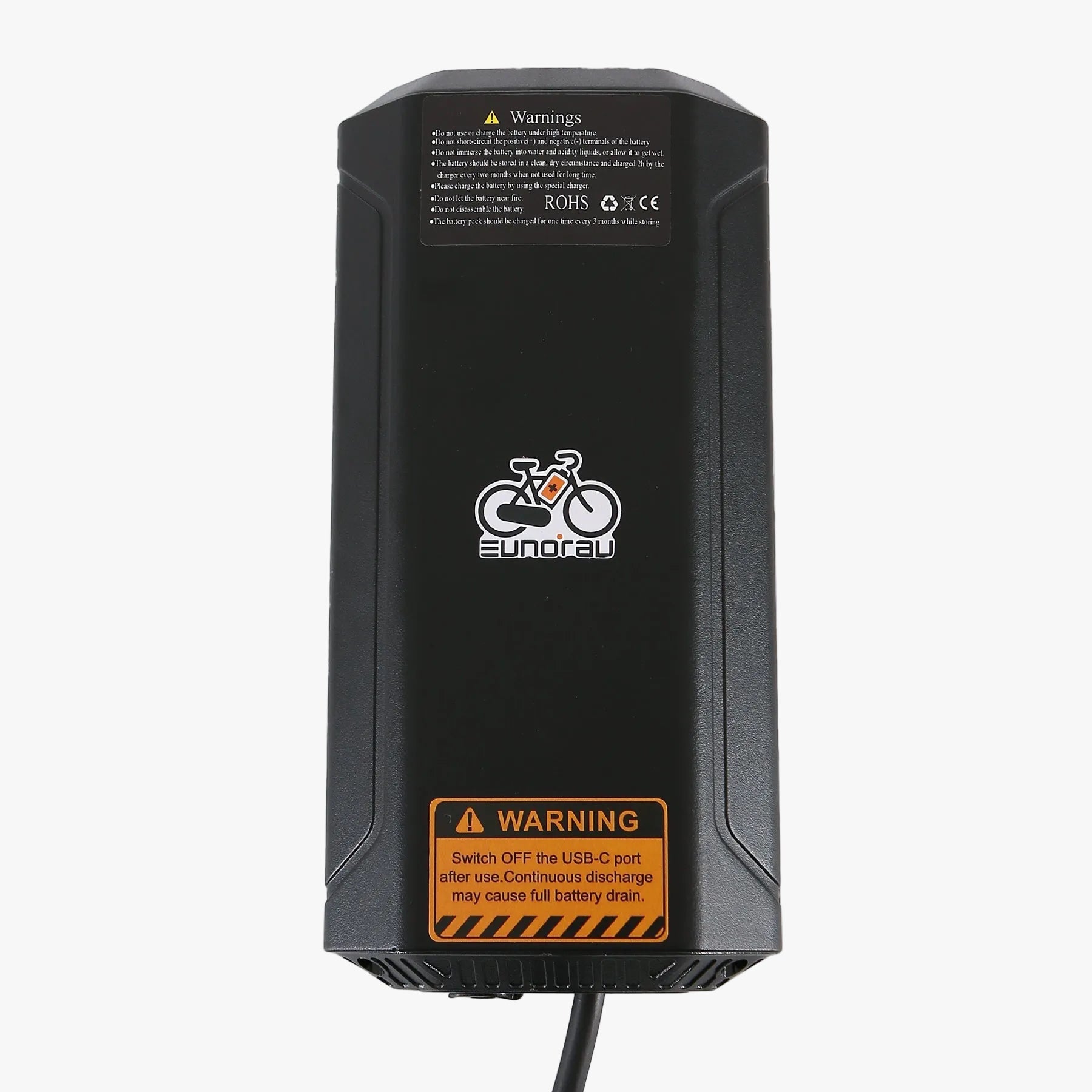EUNORAU 48V5AH Secondary Ebike Battery with Type-C Port