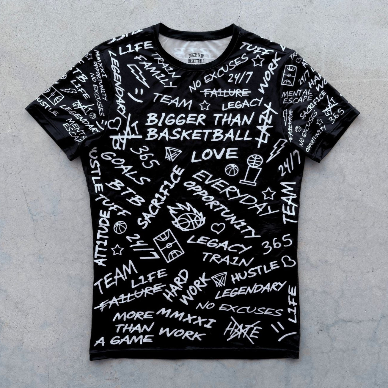 Emotions Performance Compression T-Shirt | Black