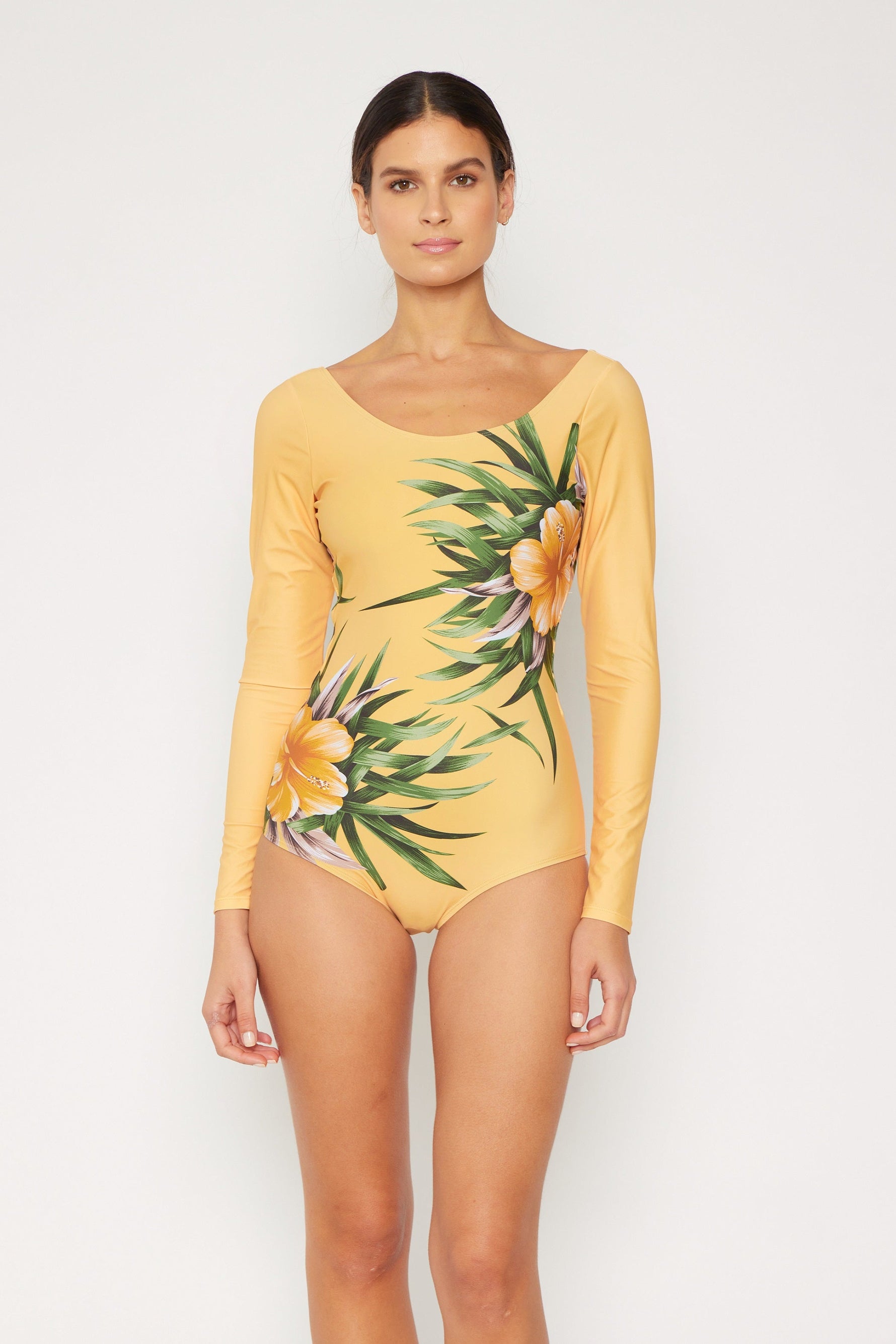 Aloha Beige Long Sleeve Rashguard | F1822