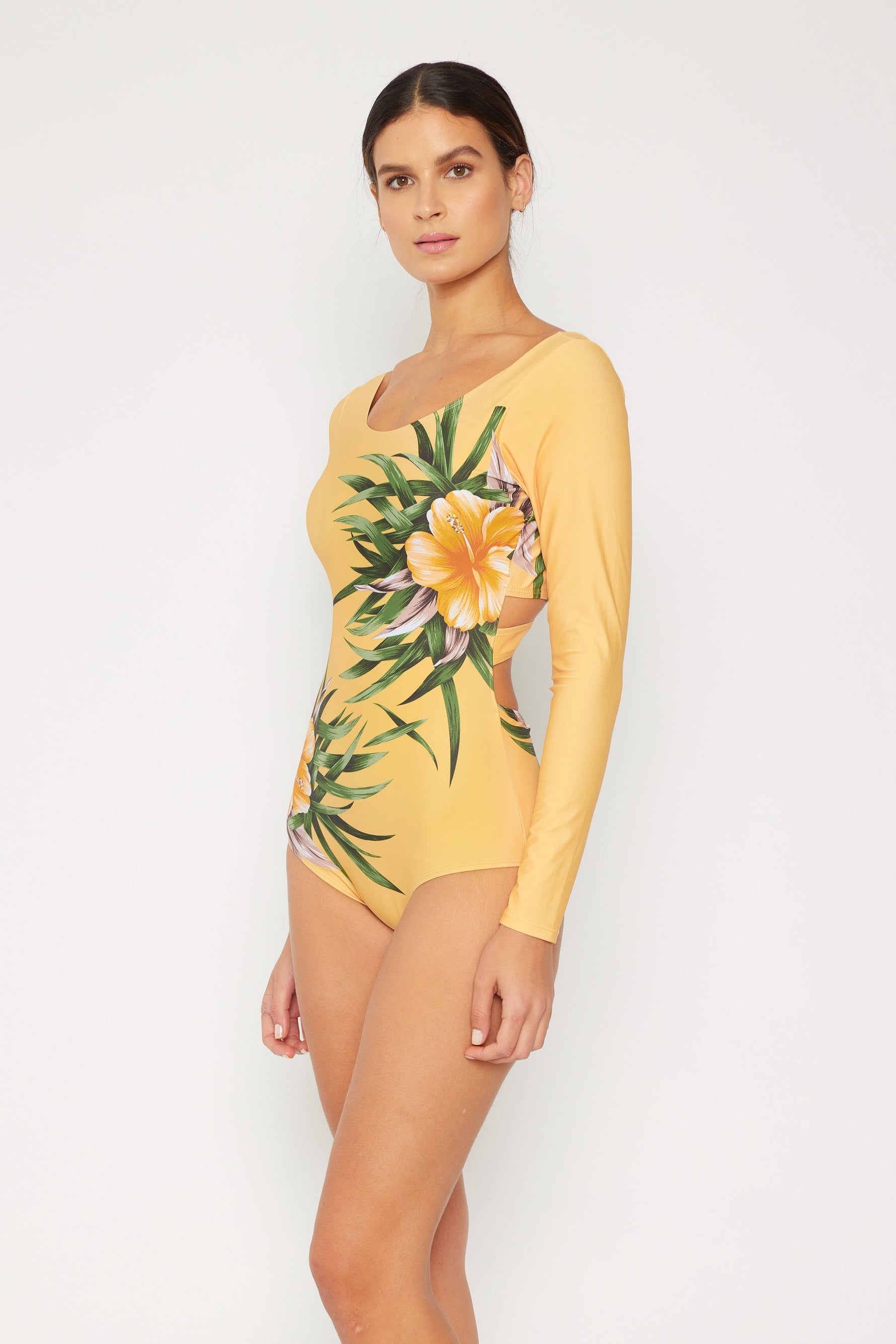 Aloha Beige Long Sleeve Rashguard | F1822