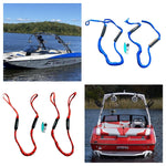 NautiCurl Bungee Boat Ropes | Shock Absorbing (2 Ropes)