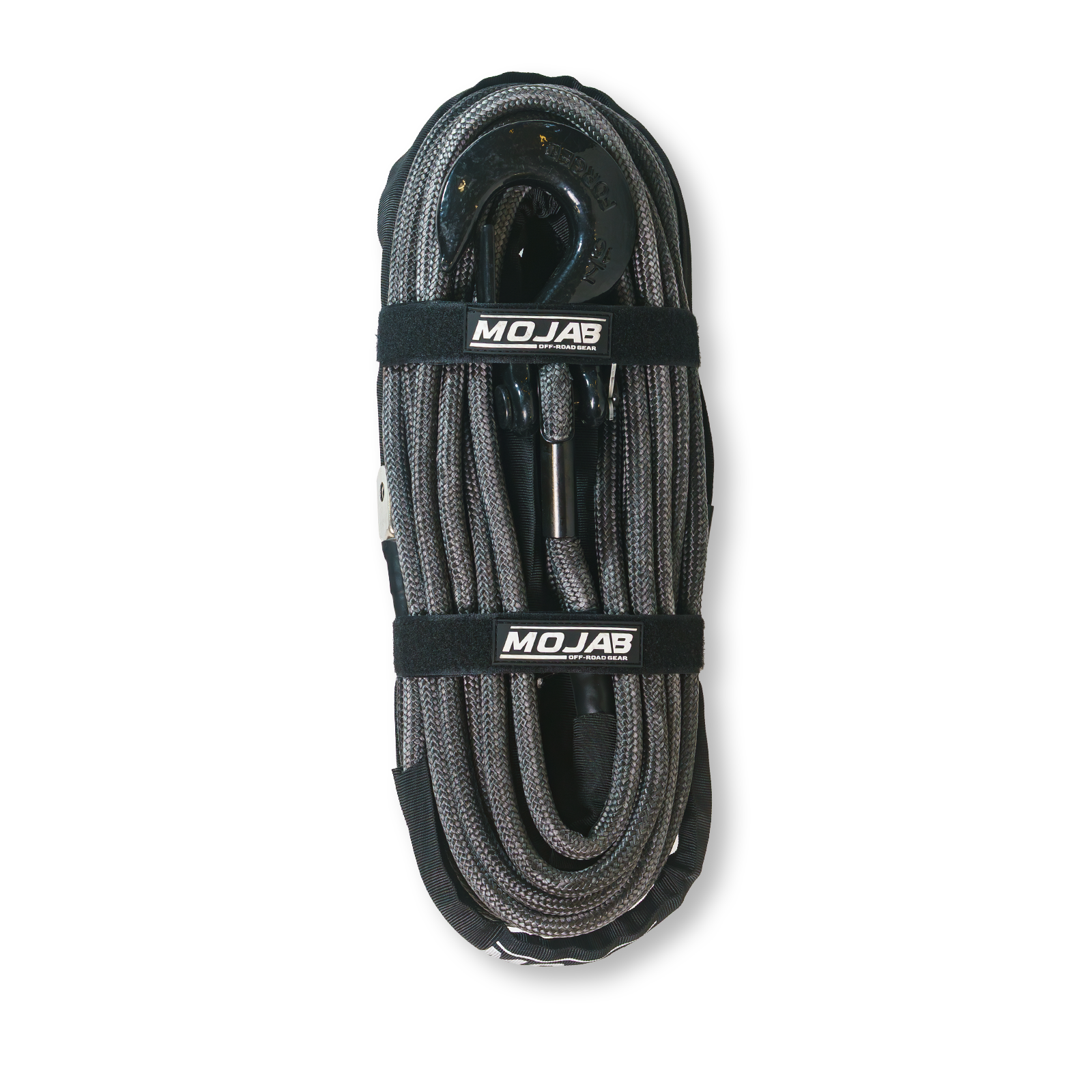 1/2'' x 78' Double Braided Winch Rope with Removable Forged Winch Hook