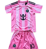 New Pink Lionel Messi Home Kids Soccer Jersey Pink (Set of 2) | Toddler & Youth