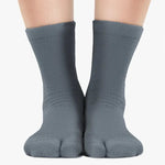Polar Feet Fleece Tabi Socks | Soft Grey