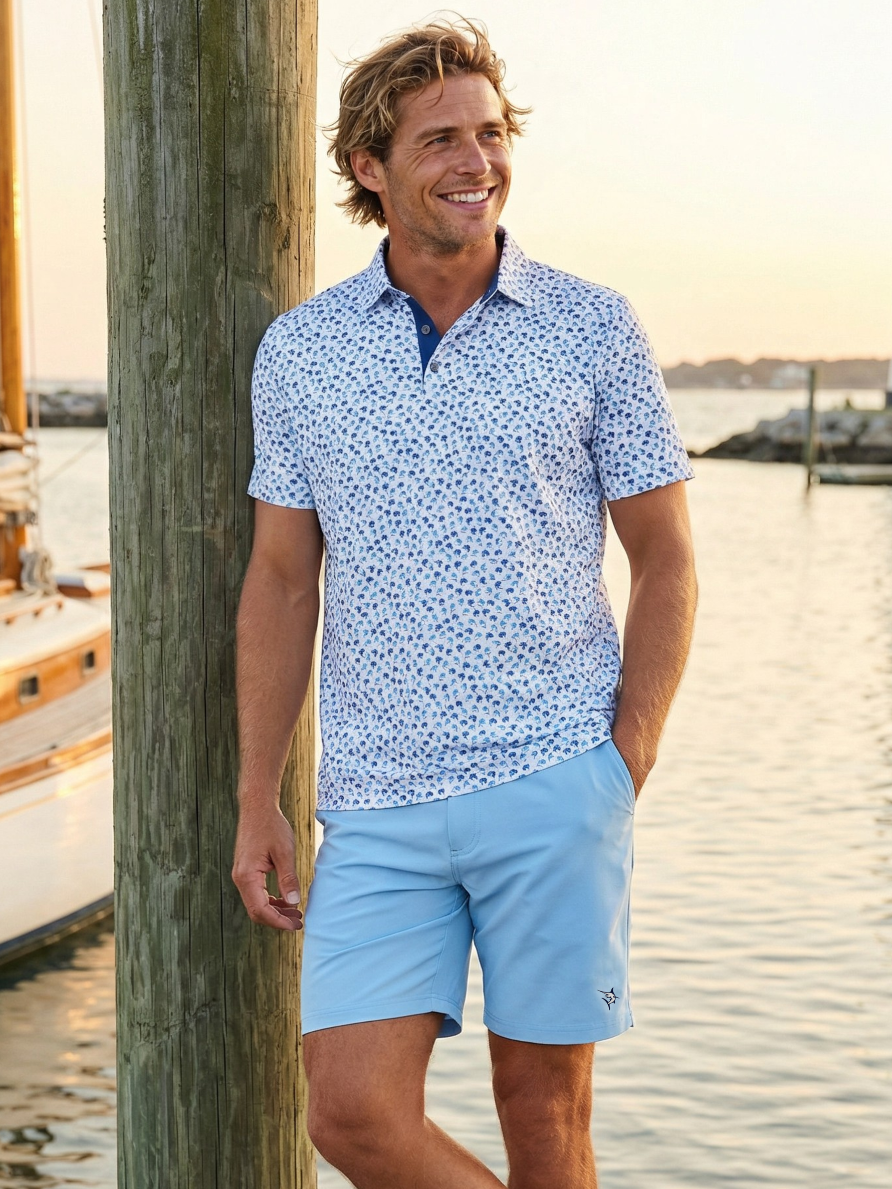 Freeport Short Effortless Performance | Aqua