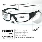 Fugitive TAC Brushed GunMetal Polarized Sunglasses | ANSI Z87.1-2015