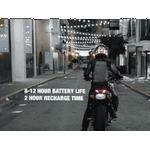 Black Brake Free USB-C Motorcycle Helmet