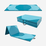 Folding Exercise Mat with Hook and Loop Fasteners | 10' x 4' x 2"