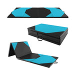 Folding Exercise Mat with Hook and Loop Fasteners | 10' x 4' x 2"