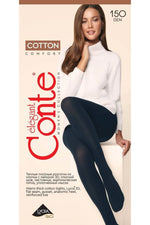 Tights Conte Cotton 150 Den | Warm Opaque