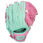 Franklin Sports CTZ5000 12" Baseball Glove Mint & Rose | Premium Leather Infield Glove