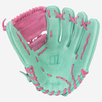 Franklin Sports CTZ5000 12" Baseball Glove Mint & Rose | Premium Leather Infield Glove