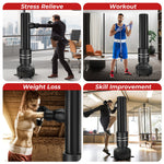 Freestanding Punching Bag 71” Boxing Bag with 25 Suction Cups Gloves and Filling Base