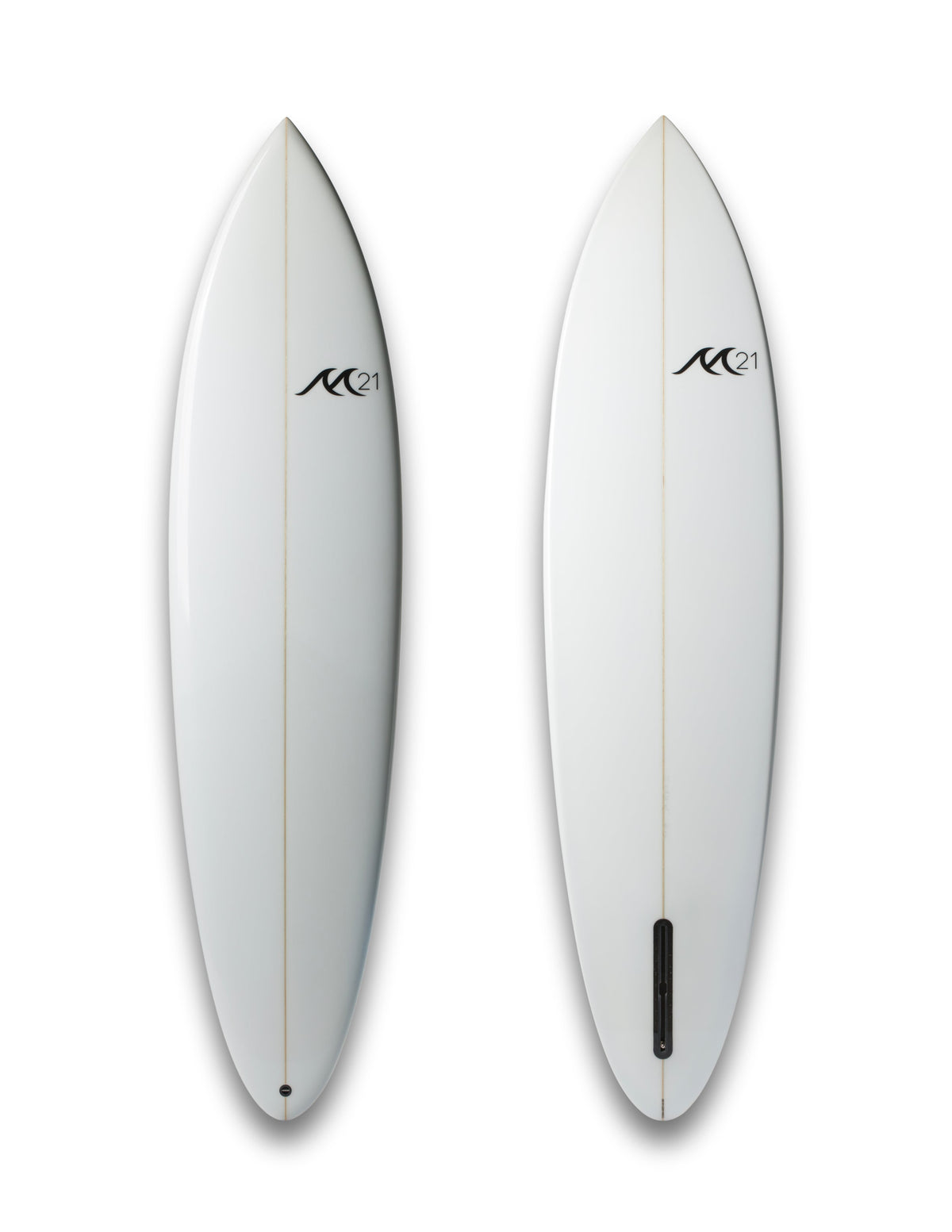 Modern Single Fin | Frothy White