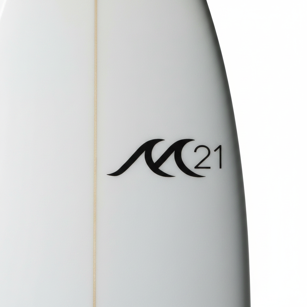 Modern Single Fin | Frothy White