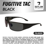 Fugitive TAC Black Polarized Sunglasses | ANSI Z87.1-2015