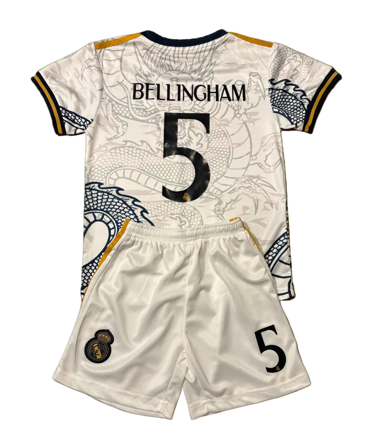 Bellingham Home Dragon Edition Kids Soccer Kit | Real Madrid 2 Piece Set