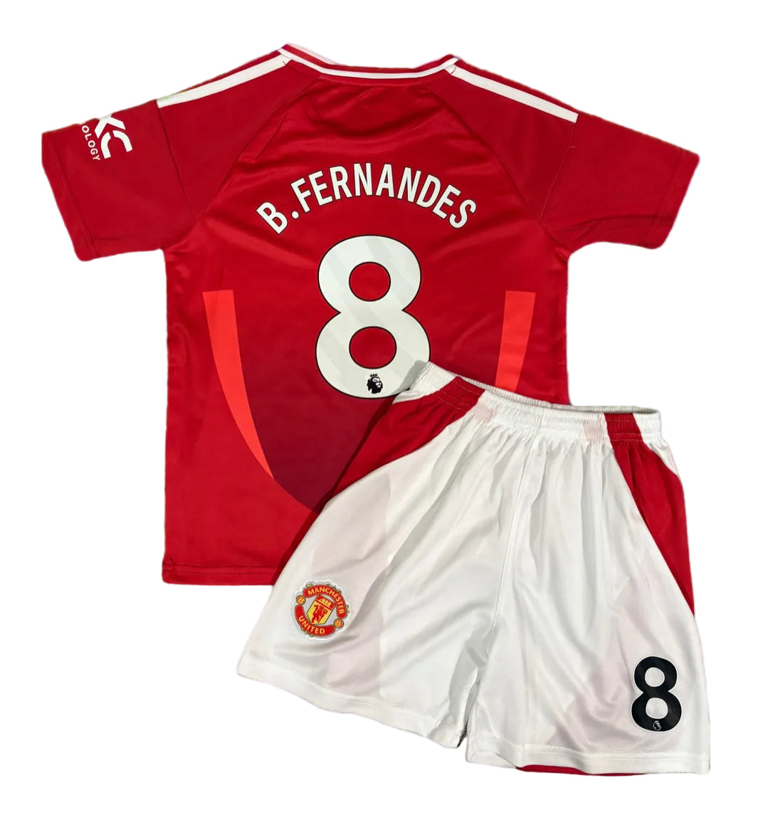 B. Fernandes 8 Kids Toddler & Youth Man Soccer Jersey Kit