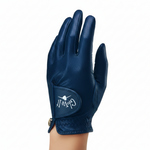 Navy Clear Dot Golf Glove
