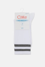 Conte Active Cotton Long Socks with Lurex Stripes
