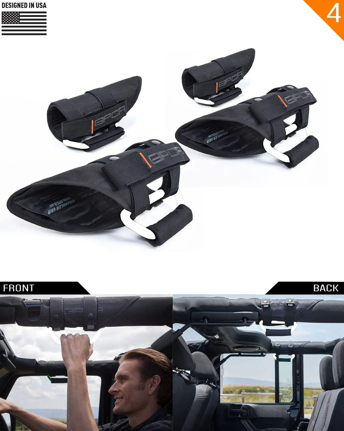 GP-Grip PRO Foldable Color Handles | Jeep Wrangler (2007–2023)