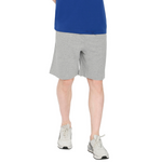 Mens Cotton Knit Shorts with Elastic Waistband and Inner Drawstrings