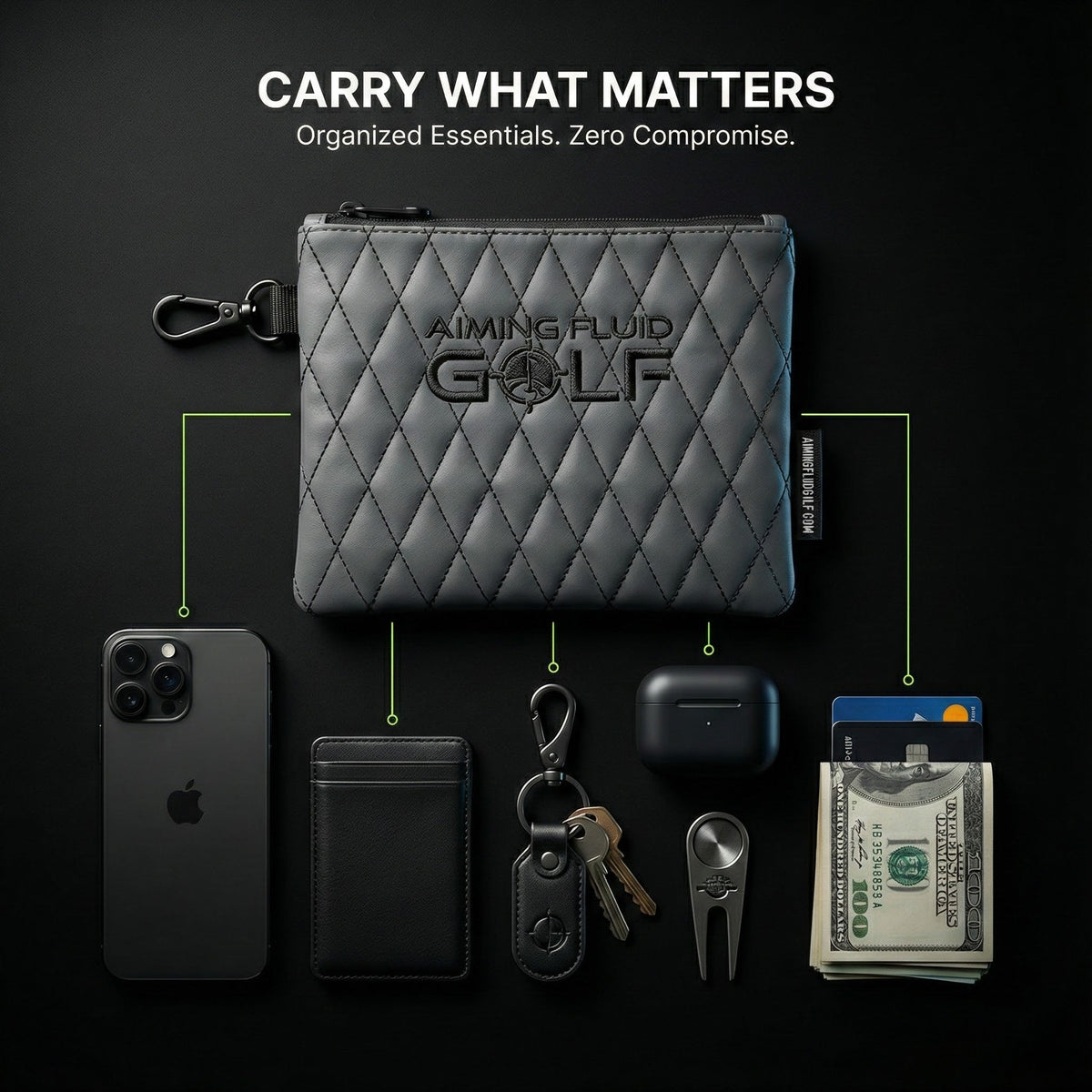 Leather Golf Utility Pouch | Premium Leather