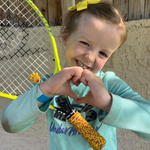 Yellow Giraffe Racket Pet Tennis Dampener and Overgrip Tape with Replacement Overgrip Tape