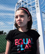 Equal Play Girls' Black T-Shirt