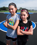 Equal Play Girls' Black T-Shirt