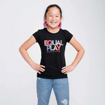 Equal Play Girls' Black T-Shirt