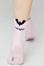 Cotton Socks Conte Classic 245 | Picot "Batgirl"