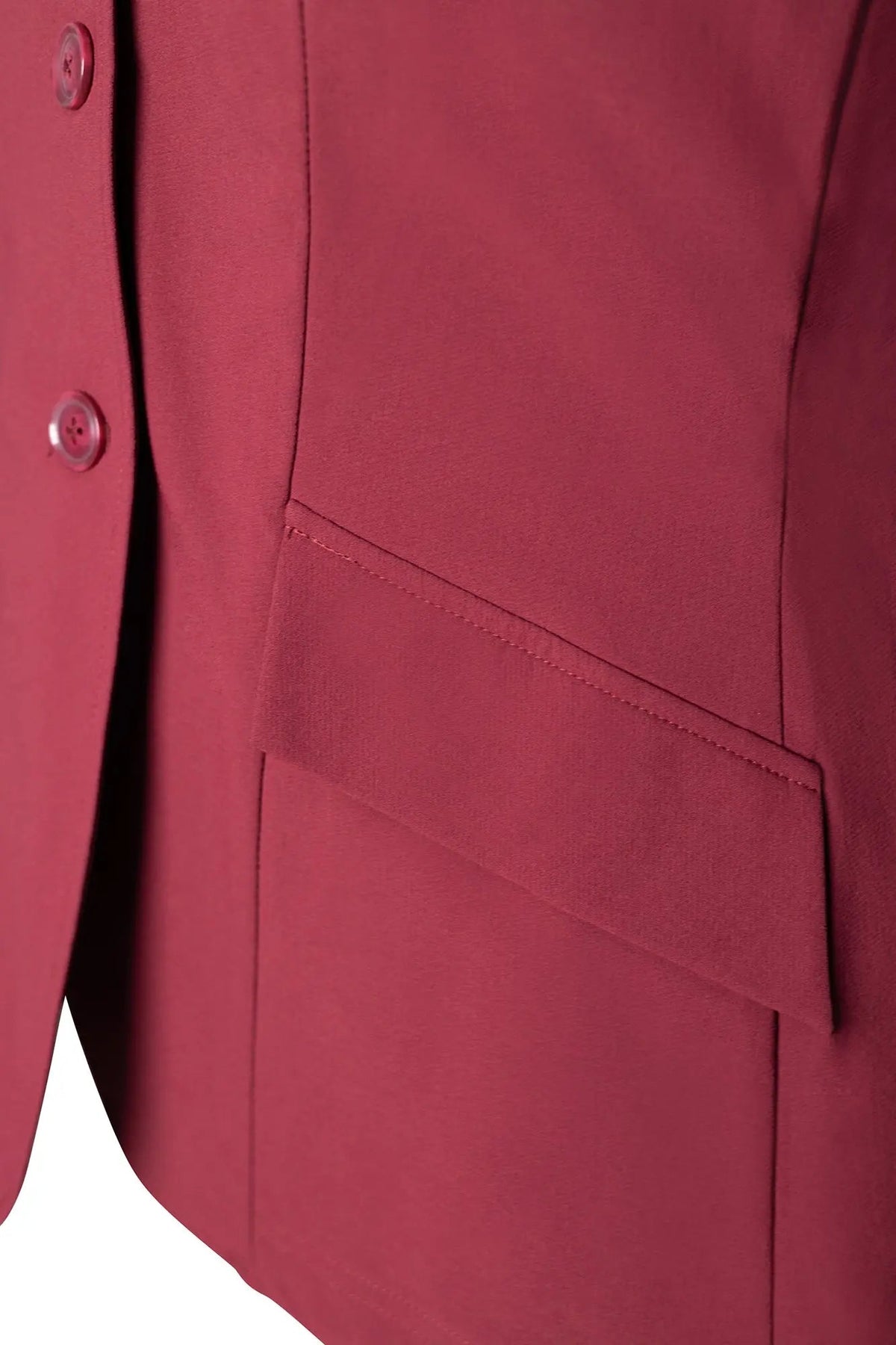 Grand Prix Ladies EQJ 3 Button Show Coat | NY Tech Fabric | Burgundy