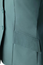Grand Prix Ladies EQJ 3 Button Show Coat | NY Tech Fabric | New Green