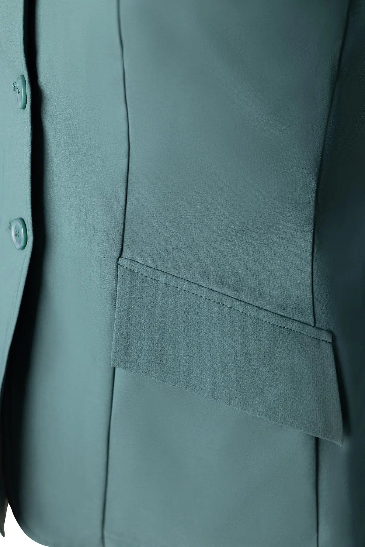 Grand Prix Ladies EQJ 3 Button Show Coat | NY Tech Fabric | New Green